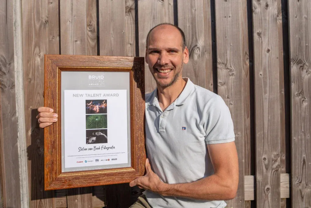 Stefan van Beek met Award